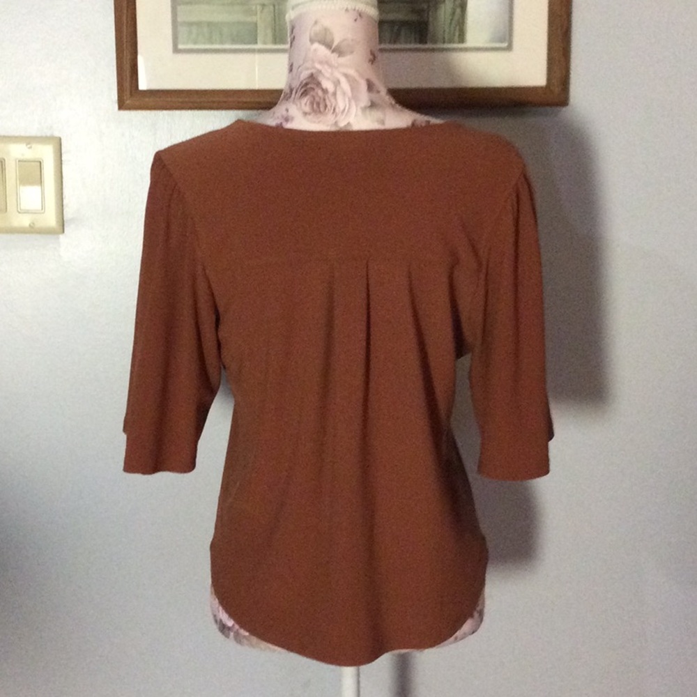 Monteau Rust Blouse - Picture 2 of 7